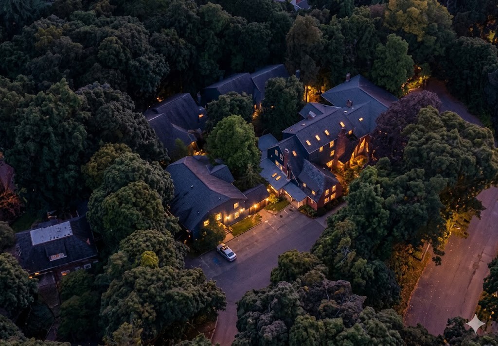 Aerial view of Baker House