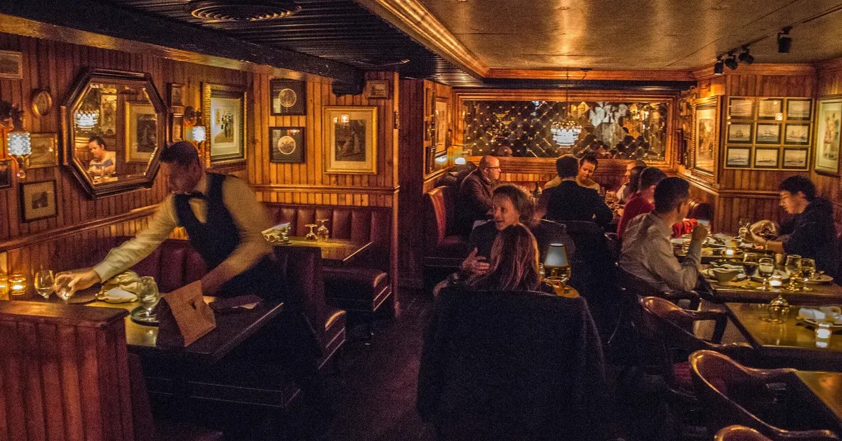 Cozy restaurant space at Baker House