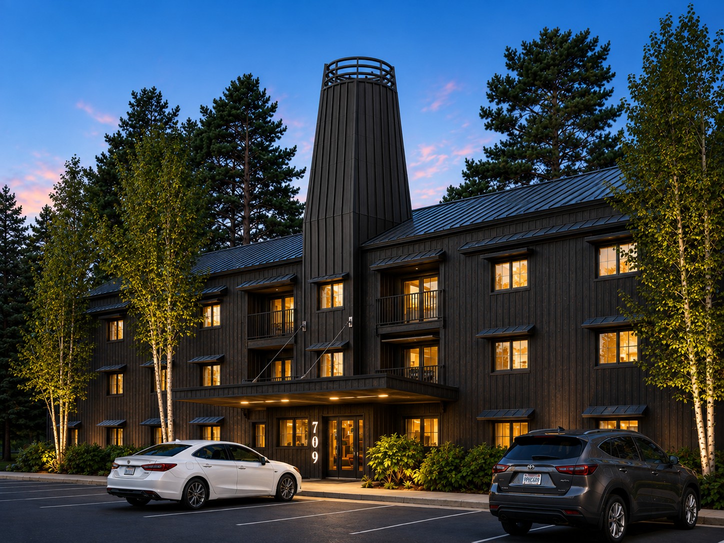 Exterior of 709 Stewart Avenue A Baker House Residence