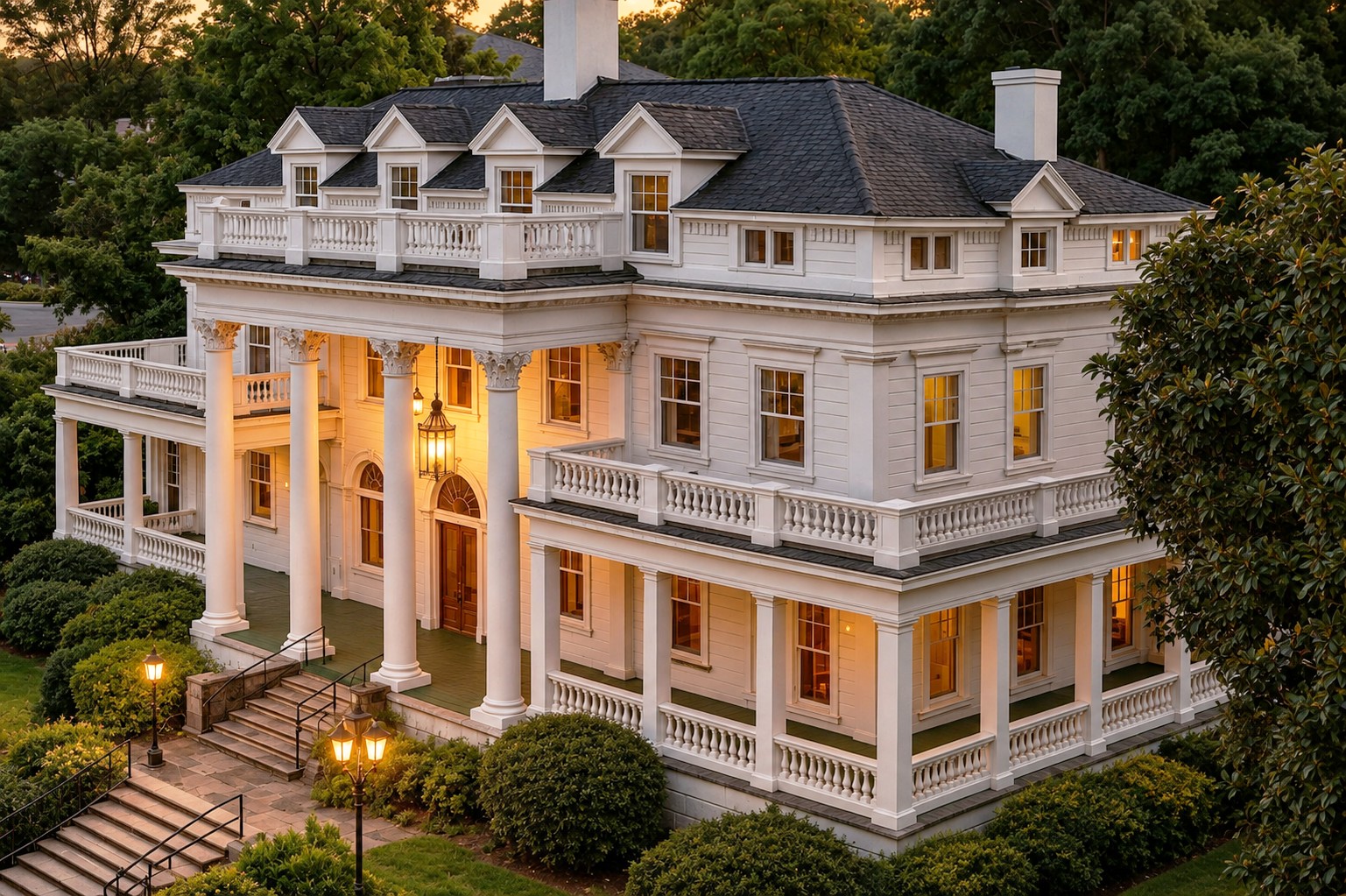 Exterior of the Baker House clubhouse and learning community